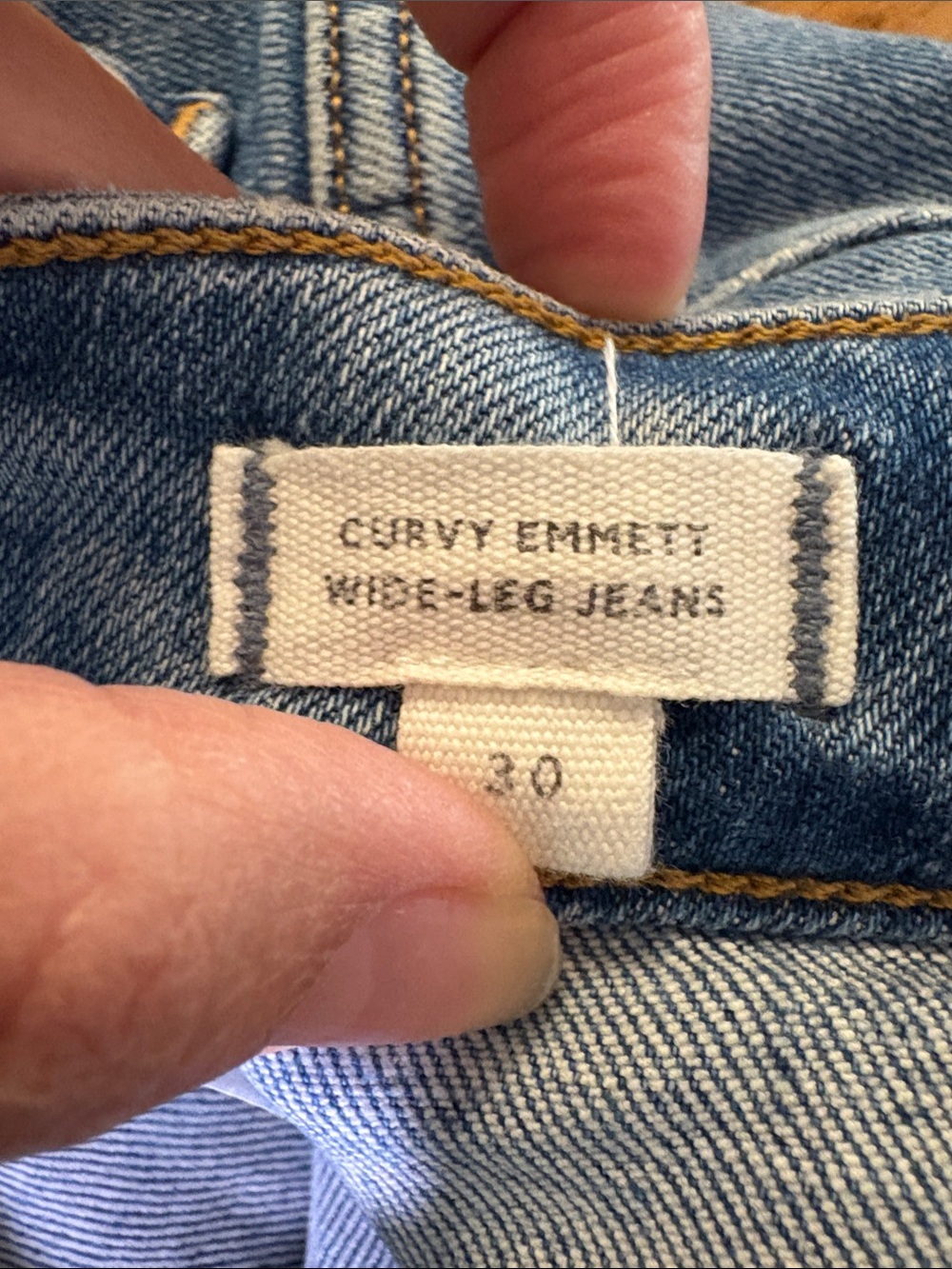 Madewell curvy Emmett Wide Leg Women’s Jeans - Light Wash - Picture 4 of 4